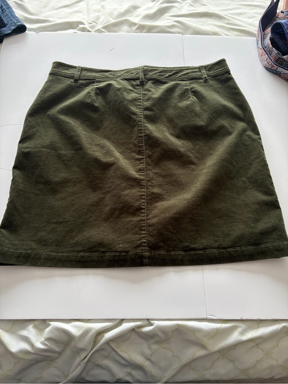 Olive A-Line Mini Skirt - Women